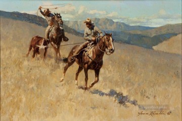 J・レイノルズ・ローピング・ストレイ・インディアナ Oil Paintings